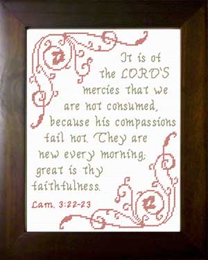 New Every Morning - Lamentations 3:22-23